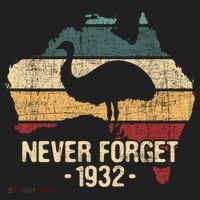 Never Forget 1932 Emu War Gift Emu Lover Zookeeper Gift Beanie thumb 2