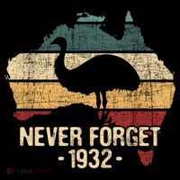 Never Forget 1932 Emu War Gift Emu Lover Zookeeper Gift Women's Hoodie thumb 2