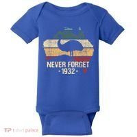 Never Forget 1932 Emu War Gift Emu Lover Zookeeper Gift Baby Bodysuit thumb 0