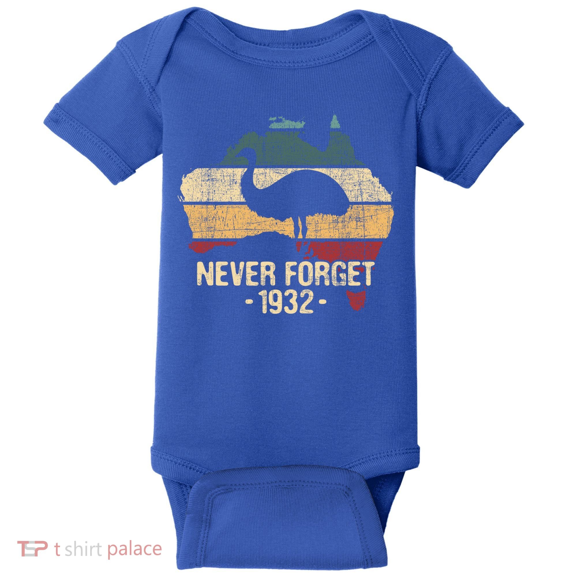 Never Forget 1932 Emu War Gift Emu Lover Zookeeper Gift Baby Bodysuit