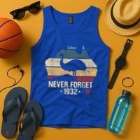 Never Forget 1932 Emu War Gift Emu Lover Zookeeper Gift Tank Top thumb 4