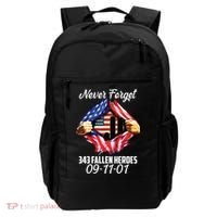 Never Forget 343 Fallen Heroes 091101 September 11 Backpack thumb 0