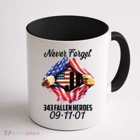 Never Forget 343 Fallen Heroes 091101 September 11 Coffee Mug thumb 1