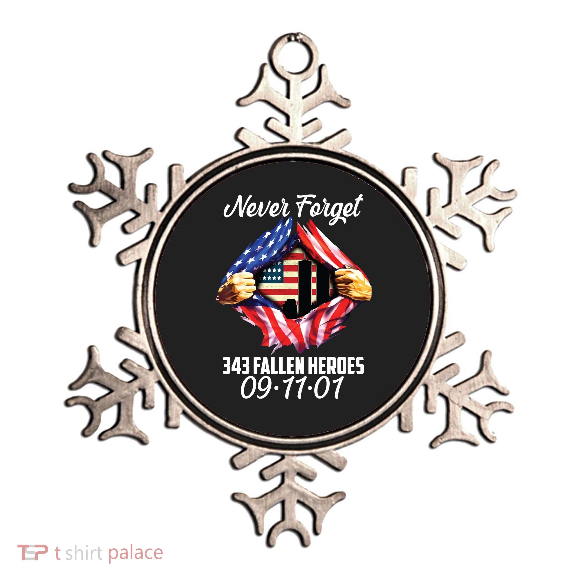 Never Forget 343 Fallen Heroes 091101 September 11 Ornament