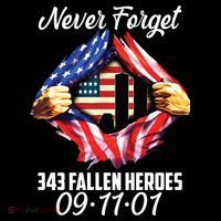 Never Forget 343 Fallen Heroes 091101 September 11 Ornament thumb 1