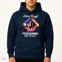 Never Forget 343 Fallen Heroes 091101 September 11 Hoodie thumb 2