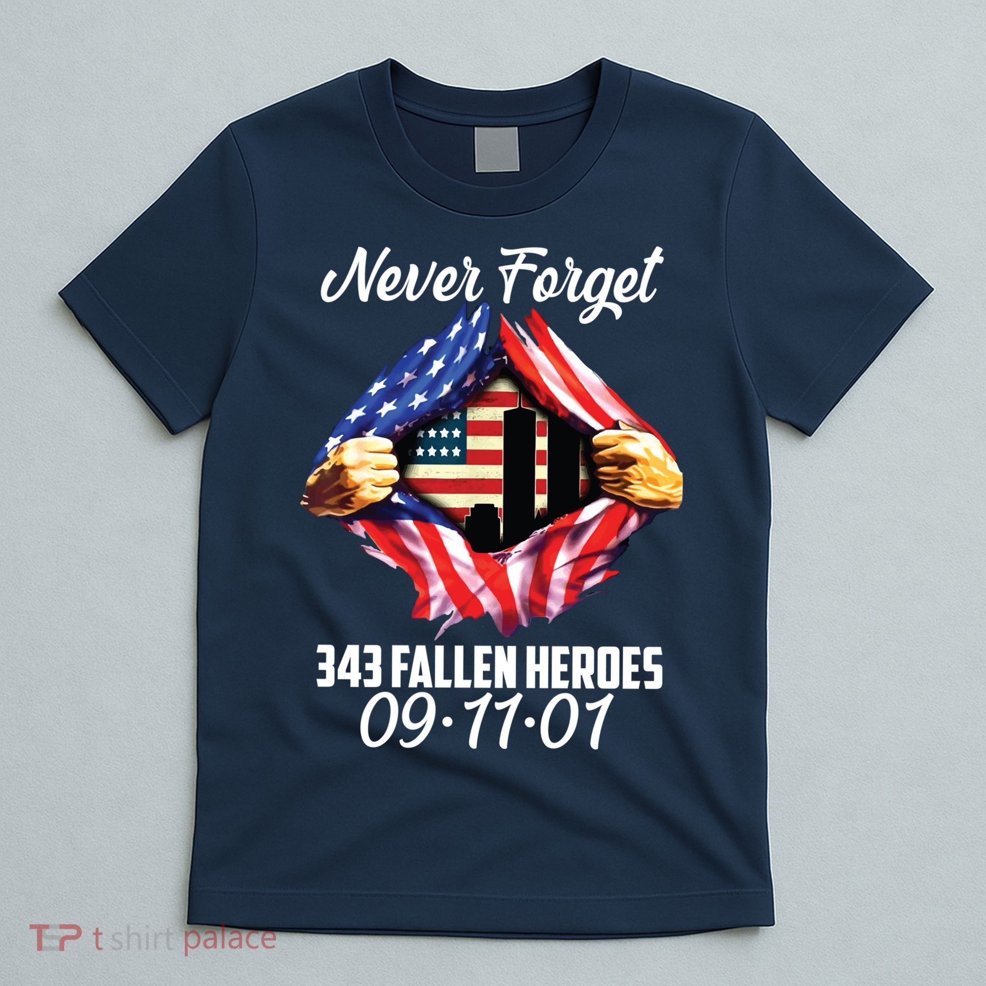 Never Forget 343 Fallen Heroes 091101 September 11 T-Shirt
