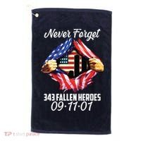 Never Forget 343 Fallen Heroes 091101 September 11 Golf Towel thumb 0