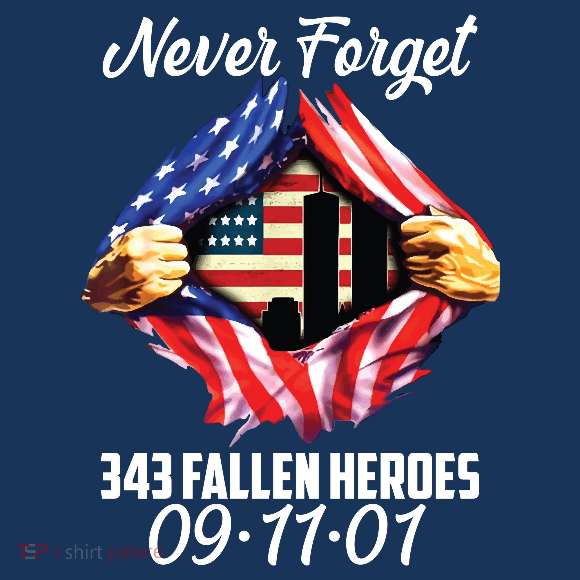 Never Forget 343 Fallen Heroes 091101 September 11 Kids T-Shirt