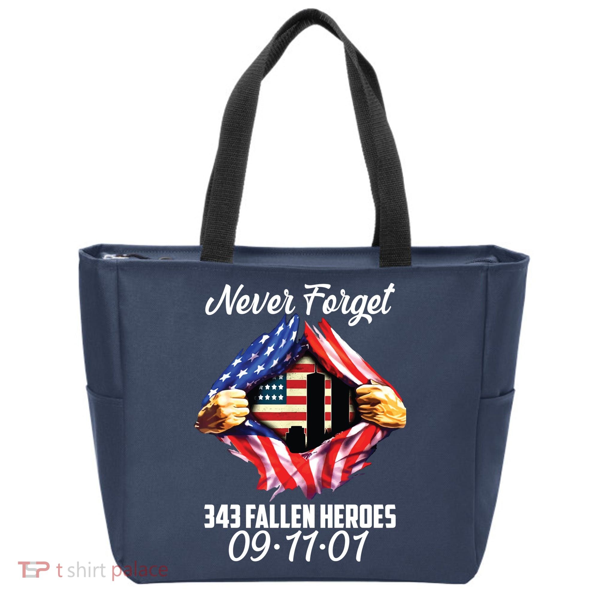 Never Forget 343 Fallen Heroes 091101 September 11 Tote Bag