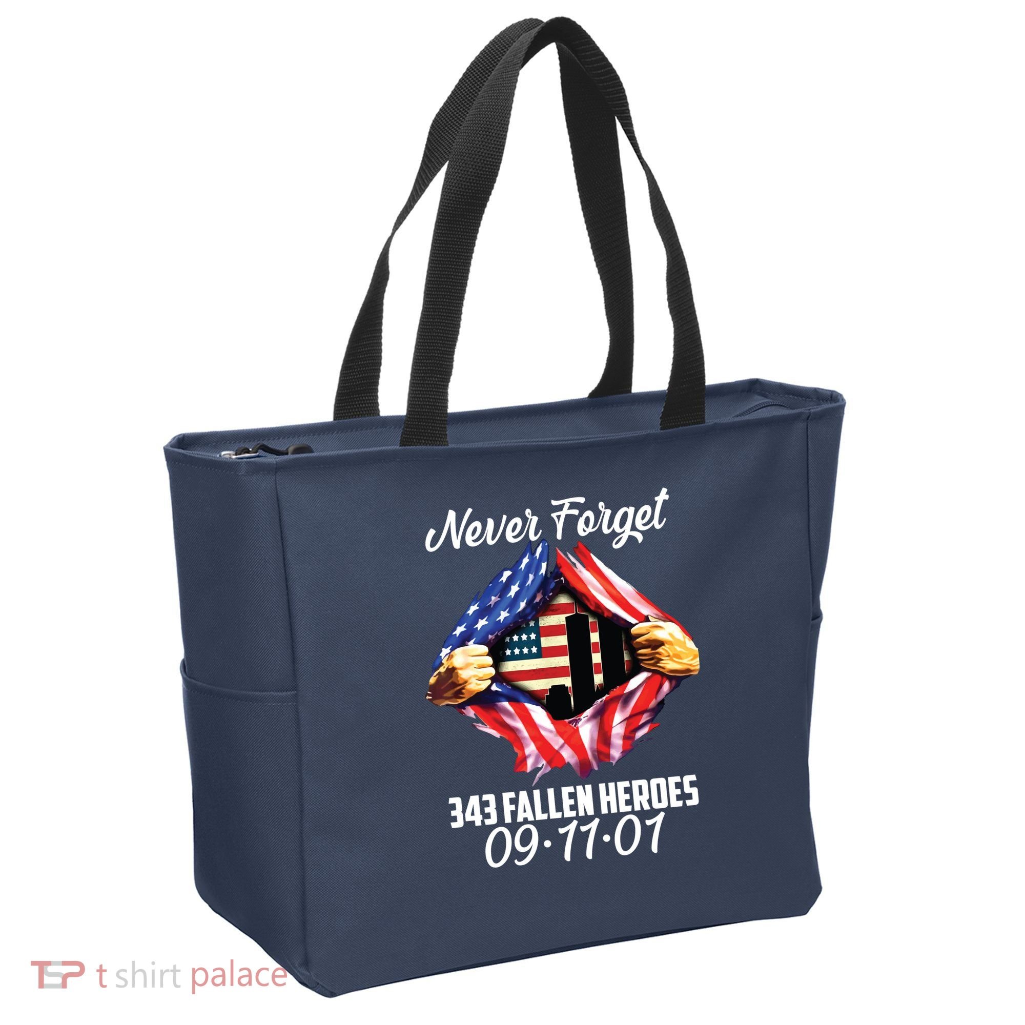 Never Forget 343 Fallen Heroes 091101 September 11 Tote Bag