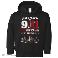Never Forget 9.11 25th Anniversary We Remember 2001-2026 Toddler Hoodie thumb 0