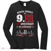 Never Forget 9.11 25th Anniversary We Remember 2001-2026 Women's Long Sleeve Shirt thumb 0