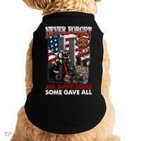 Never Forget 9112001 20th Anniversary Firefighters Gift Doggie Tank thumb 0