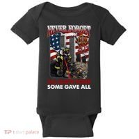 Never Forget 9112001 20th Anniversary Firefighters Gift Baby Bodysuit thumb 0