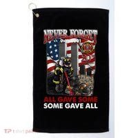 Never Forget 9112001 20th Anniversary Firefighters Gift Golf Towel thumb 0