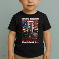 Never Forget 9112001 20th Anniversary Firefighters Gift Toddler T-Shirt thumb 2