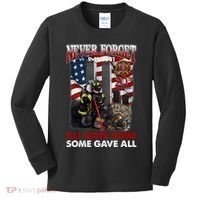 Never Forget 9112001 20th Anniversary Firefighters Gift Kids Long Sleeve Shirt thumb 0