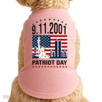 Never Forget 9/11/2001 American Flag Patriotic Memorial Day Doggie Tank thumb 0