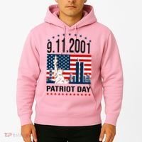 Never Forget 9/11/2001 American Flag Patriotic Memorial Day Hoodie thumb 2