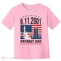 Never Forget 9/11/2001 American Flag Patriotic Memorial Day Toddler T-Shirt thumb 0