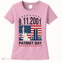 Never Forget 9/11/2001 American Flag Patriotic Memorial Day Women's T-Shirt thumb 0