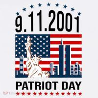 Never Forget 9/11/2001 American Flag Patriotic Memorial Day Women's Hoodie thumb 2