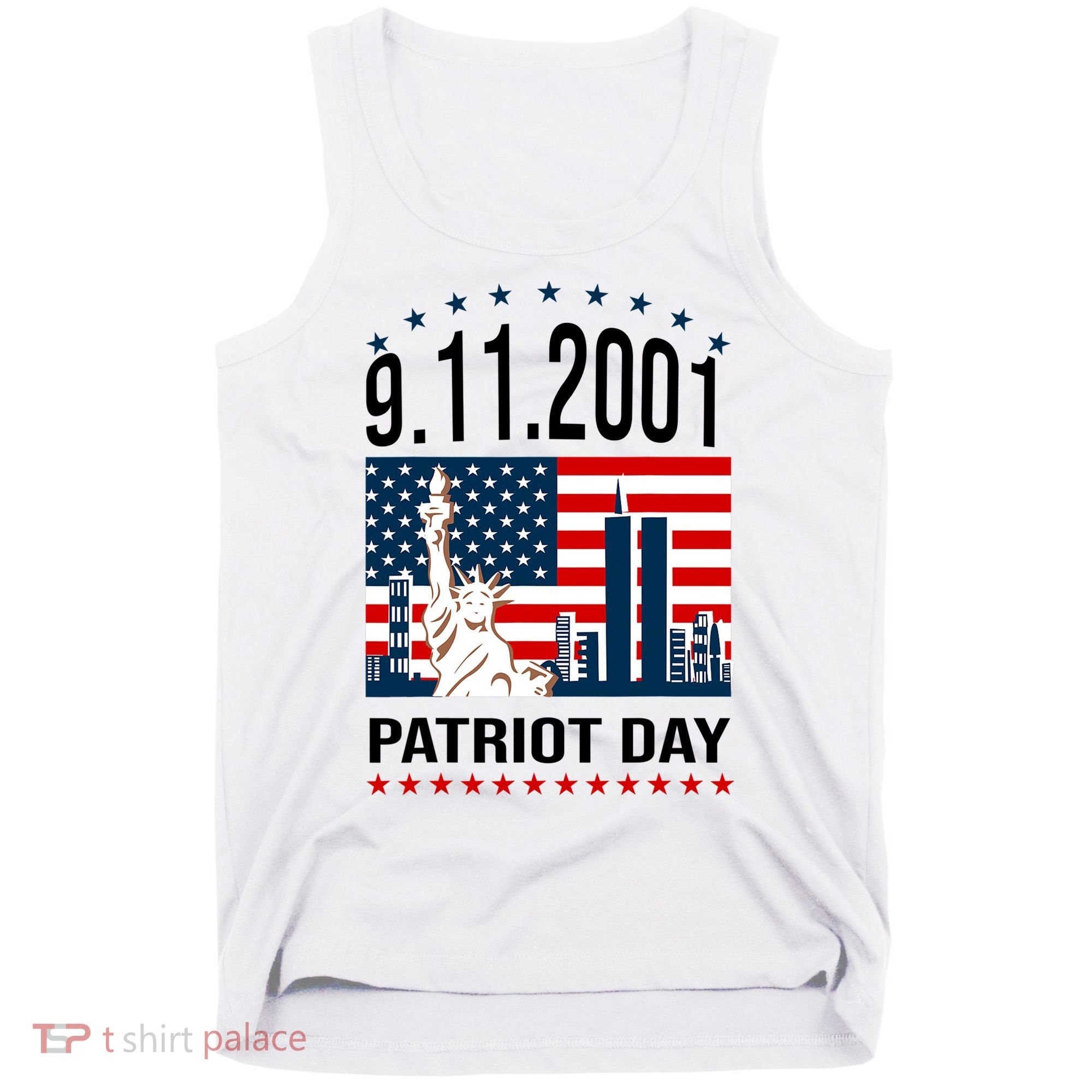 Never Forget 9/11/2001 American Flag Patriotic Memorial Day Tank Top