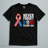 Never Forget 9.11.01 USA Ribbon Patriot Day T-Shirt thumb 5