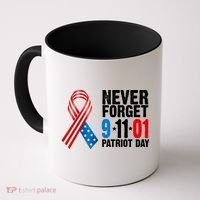 Never Forget 9.11.01 USA Ribbon Patriot Day Coffee Mug thumb 0