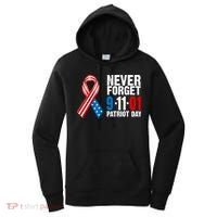 Never Forget 9.11.01 USA Ribbon Patriot Day Women's Hoodie thumb 0