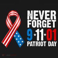 Never Forget 9.11.01 USA Ribbon Patriot Day Baby Bodysuit thumb 2