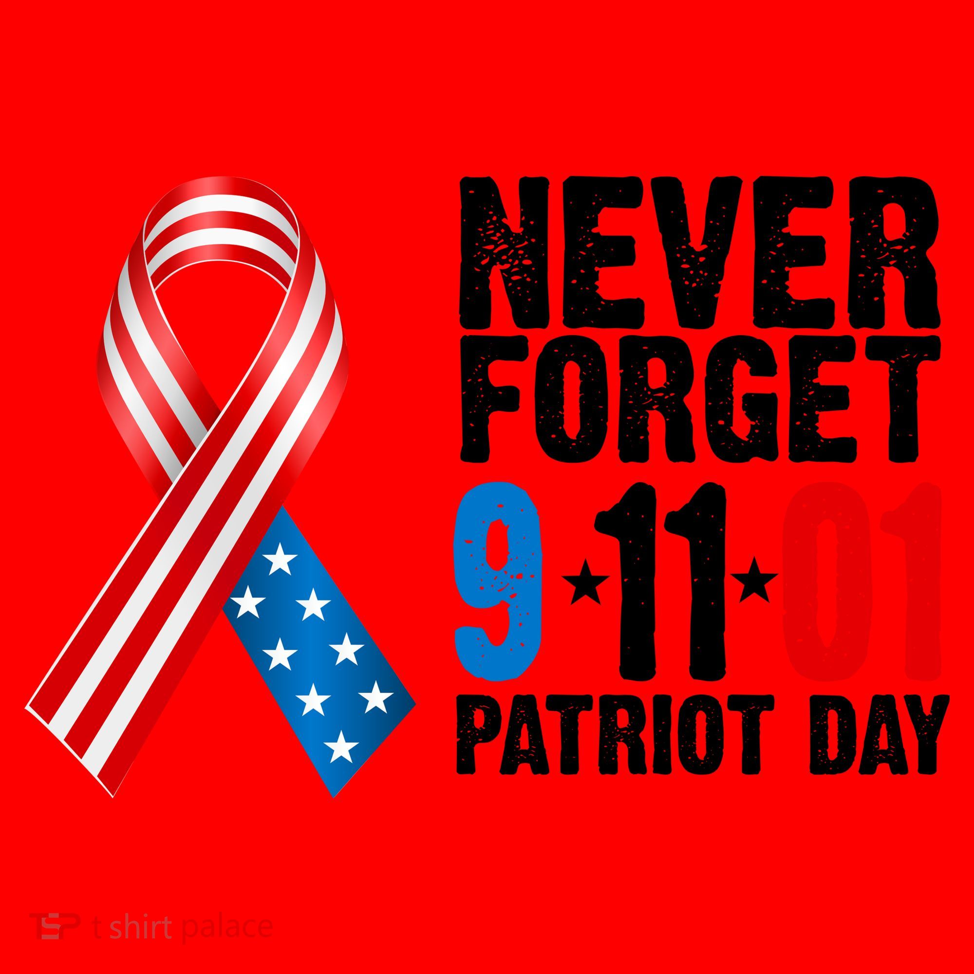 Never Forget 9.11.01 USA Ribbon Patriot Day Santa Hat