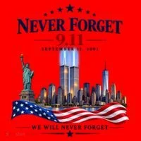 Never Forget 911 25th Anniversary Santa Hat thumb 1