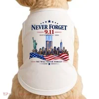 Never Forget 911 25th Anniversary Doggie Tank thumb 0