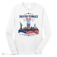 Never Forget 911 25th Anniversary Long Sleeve Shirt thumb 0