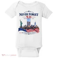 Never Forget 911 25th Anniversary Baby Bodysuit thumb 0