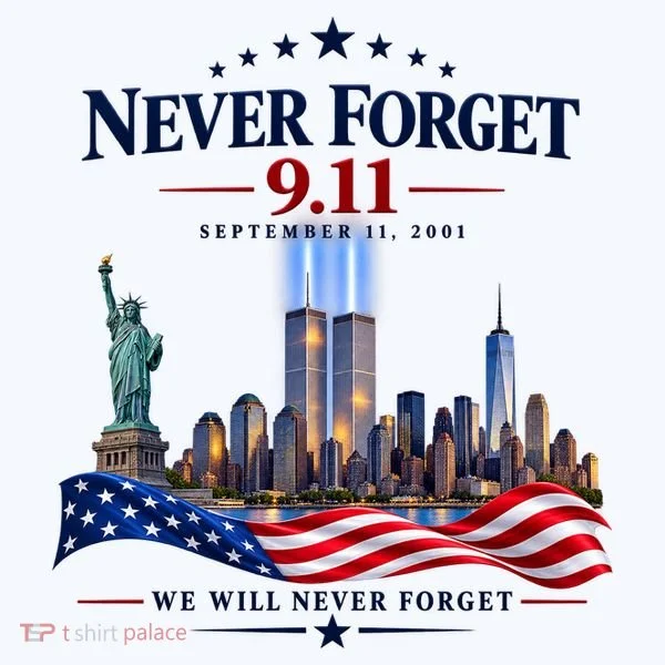 Never Forget 911 25th Anniversary Tank Top