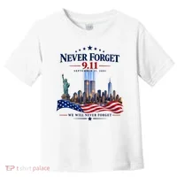 Never Forget 911 25th Anniversary Toddler T-Shirt thumb 0
