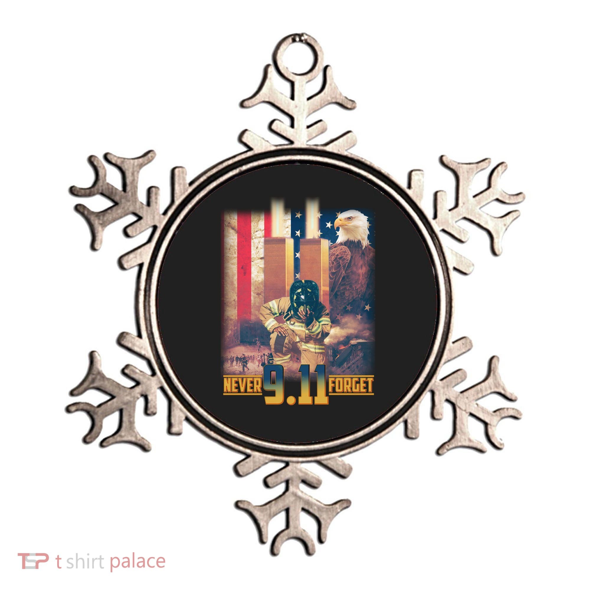 Never Forget 9 11 September 11 Memorial New York City Firefighter Ornament