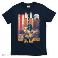 Never Forget 9 11 September 11 Memorial New York City Firefighter T-Shirt thumb 0