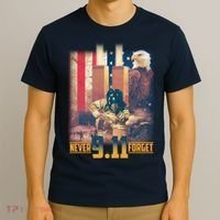 Never Forget 9 11 September 11 Memorial New York City Firefighter T-Shirt thumb 3