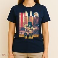 Never Forget 9 11 September 11 Memorial New York City Firefighter T-Shirt thumb 4