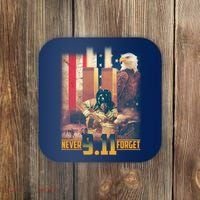 Never Forget 9 11 September 11 Memorial New York City Firefighter Coaster thumb 0