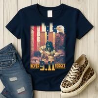 Never Forget 9 11 September 11 Memorial New York City Firefighter Women's T-Shirt thumb 3