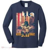 Never Forget 9 11 September 11 Memorial New York City Firefighter Kids Long Sleeve Shirt thumb 0