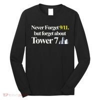 Never Forget 911 But Forget About Tower 7 Long Sleeve Shirt thumb 0