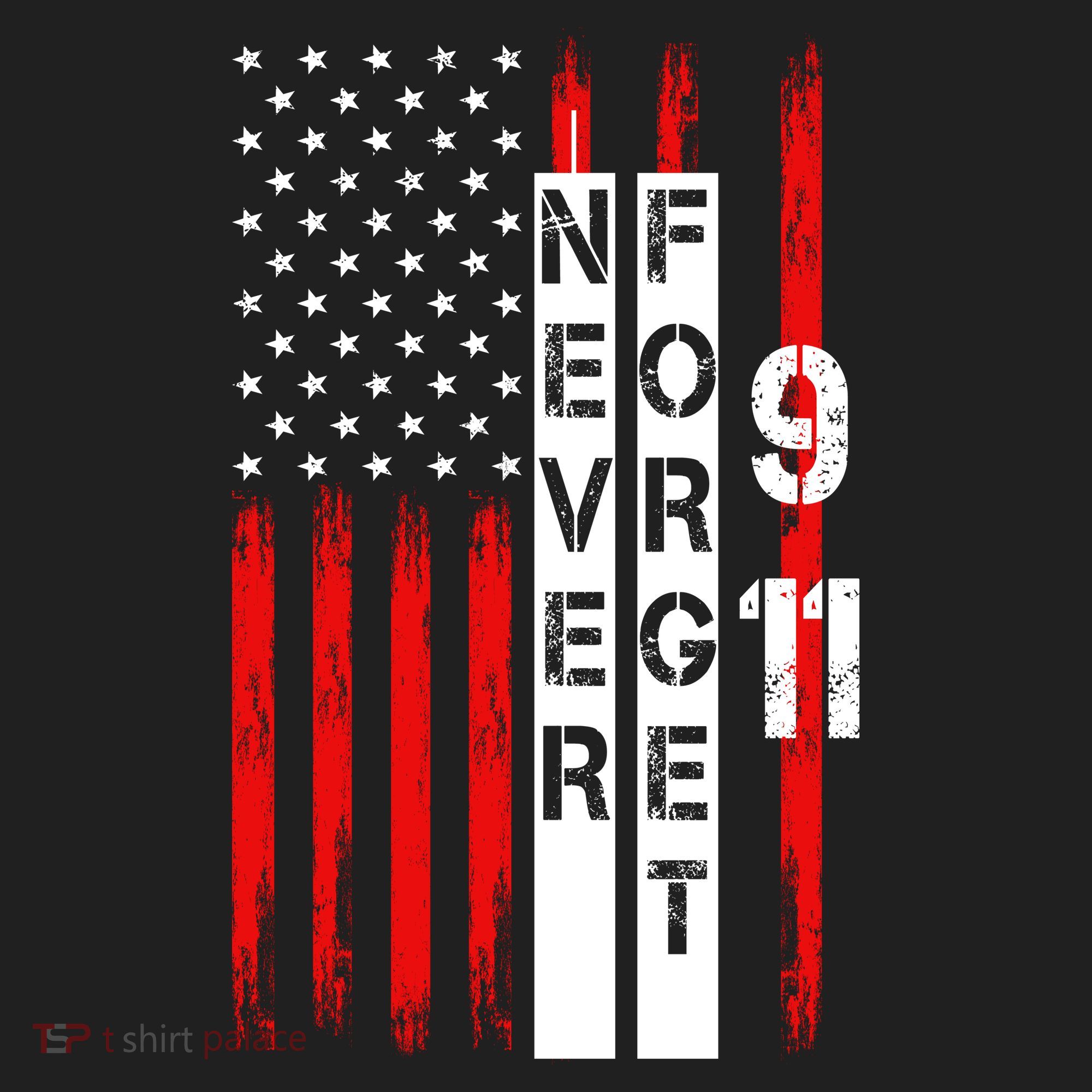 Never Forget 9 11 Nine Eleven Memorial Distressed US American Flag Tumbler