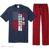 Never Forget 9 11 Nine Eleven Memorial Distressed US American Flag Pajama Set thumb 0
