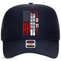 Never Forget 9 11 Nine Eleven Memorial Distressed US American Flag Hat thumb 0